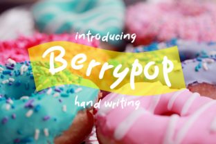 Berrypop: A Bold Script Handwritten Typeface for Fun Branding