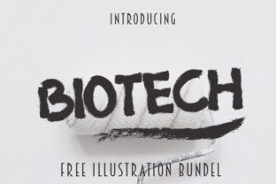 Biotech: The Bold Hand Painted Typeface for Modern Web Design