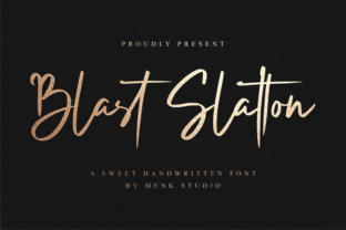Blast Slatton: The Bold Script Handwritten Font for Crafters