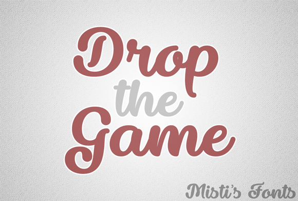 Drop the Game: The Bold Script Typeface for Handmade Brands