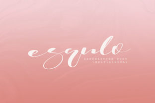 Esqulo: A Modern Handwritten Typeface for Editorial Design