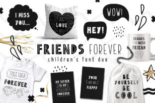 Friends Forever Duo: The Perfect Handwritten Font for Crafters