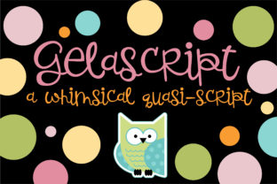 Gelascript: The Playful Handwritten Font for Standout Craft Projects