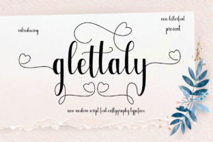 Glettaly: The Romantic Script Handwritten Font for Editorial Design