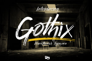 Gothix Typeface: The Organic Handbrush Font for Authentic Branding