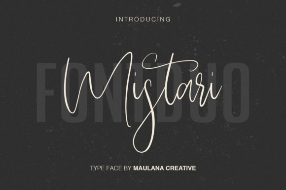 Mistari: A Premium Script Handwritten Typeface for Editorial Design