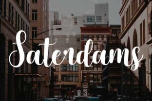 Saterdams: The Ultimate Script Handwritten Font for Modern Design
