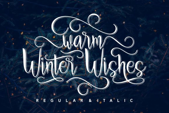 Warm Winter Wishes: A Handwritten Font for Cozy Branding